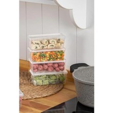 Storemax - 15'li Set Saklama Kabı, 10 Adet 500ML Dikdörtgen ve 5 Adet 2500ML Kare Şeffaf Kendinden Kapaklı Saklama Kabı, Bpa Içermez, Buzdolabı, Dondurucu ve Dolap Organizeri