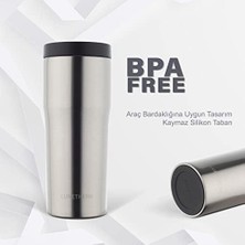 Storemax Sızdırmaz Vakumlu Çıft Katmanlı Çelik Bardak Termos 480 ml 6 Saat Sıcak / 12 Saat Soğuk - Metalik Gri