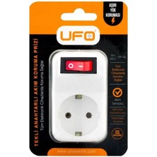 Storemax Tekli Akım Korumalı Anahtarlı Priz 16A 250V, Max 3500W Aşırı Yük Koruması (Beyaz)