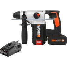 Storemax WX380.9C 20VOLT 2.0AH. 2.2j Li-Ion Tek Akülü Şarjlı Profesyonel Sds- Pnömatik Kırıcı/delici