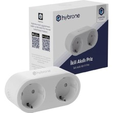 Storemax Akım Korumalı Ikili Wi-Fi Akıllı Priz, 16 Amper, Enerji Izleme, Çocuk Kilidi, Uygulama ile Uzaktan Kontrol