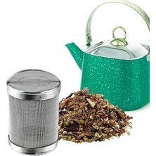 Storemax Demlik Çaydanlık Içi Paslanmaz Tel Süzgeç Çay ve Bitki Çayı Süzgeci Kapaklı Kafes Süzgeç