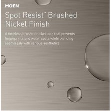 Storemax WS84922SRN Conway Iki Kollu Düşük Ark Banyo Musluğu, Nokta Dayanıklı Fırçalanmış Nikel