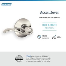 Storemax F40 Acc 618 Yatak ve Küvet Kilidi, Cilalı Nikel