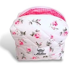 Storemax Makyaj Çantası | Hijyen Çantası | Ped Çantası | Çanta Içi Organizer | Küçük Boy Seyahat Makyaj Çantası (Beyaz-Pembe)