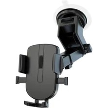 Storemax Teleskopik, Araç Göğsüne ve Konsola Vakumlu Araç Içi Telefon Tutcusu Çift Mekanizmalı Dönebilen Başlıklı Araç Tutucusu A Kalite Malzeme En Iyisi