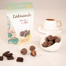 Storemax Tafe Takmandu Chia Tohumlu Glutensiz ve Vegan Bitter Çikolata Kaplı Hurma Topu Draje 100G