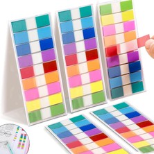 Storemax Yapışkan Notlar, 5 Adet Şeffaf Kendinden Yapışkanlı Not Kağıdı, Klipsli Işaretleyici Stickerlar, Ofis ve Çalışma Sınıflandırma Işaretleri, Defter Işaretleyici, Açılır Sekme Indeksleri (9 Renk)
