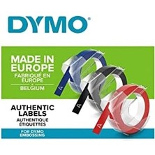 Storemax 3D Plastik Kabartma Şerit (9 mm x 3 Mt), 3'lü Paket, Siyah/kırmızı/mavi - S0847750