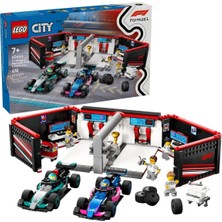 60444 LEGO City F1 Garajı ve Mercedes-Amg ve Alpine Arabaları 678 Parça +7 Yaş