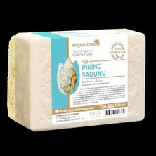 Storemax Organicsun Doğal Kabak Lifli Pirinç Sabunu 120 gr x 3 Adet Tüm Cilt Tipleri Için Beyazlatma Etkili E ve B Vitaminli