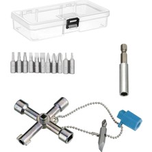 Storemax Kombine Pano Anahtarı Seti Fonksiyonel 15 Parça Elektrik Dolap Kilit Için Uçlu Anahtar Seti