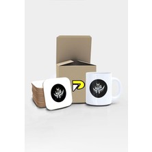 Storemax Astronot Köpek Uzay Tasarımlı Baskılı Kupa Bardak Seti, Eğlenceli Özel Hediye Mug