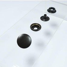 Storemax 15 mm Kendin Yap Kiti, Kalın Mont, Giyim, Çanta, Deri Için Çekiçle Uygulama Aparatları ve Siyah Renk 15 Adet Çıtçıt Düğme Takım-Paslanmaz Pirinç