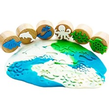 Storemax Deniz Canlıları Ahşap Damga Seti 6 Adet Damga