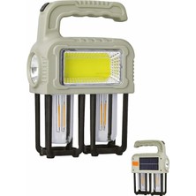 Storemax Solar LED El 1000 Lümen – 3 Modlu Cob & Filament & 3W LED Işık – Powerbank Özellikli, Güneş Enerjili, USB Type-C Şarjlı, 2400MAH Pil, Taşınabilir Işık Kaynağı