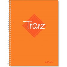 Storemax 2012095/1 Tranz Pp Kapak, 1.hamur Kağıt Spiralli Defter, Turuncu