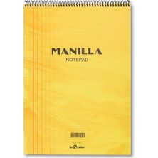 Storemax 41300/1 Manila Yumuşak Kapak, 1.hamur Kağıt Spiralli, Sarı