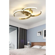 Storemax Fer Avize Noris Modern Tasarım Eskitme Renk Salon Mutfak Hol Beyaz LED 2 Li Avize