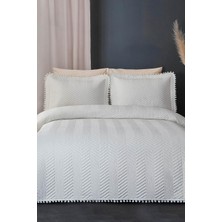 Storemax Kapitone Tek Kişilik Yatak Örtüsü Krem