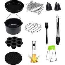 Storemax 7 Inç (18 Cm) 3,5l ve 4,5l Uyumlu Airfryer 11 Li Set