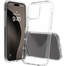 Storemax Labs 16 Pro Max ile Uyumlu Air Hybrid Darbe Emici Tpu + Pc Kılıf (Crystal Clear)