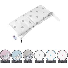 Storemax Baby'ness Çanta Boy Alt Değiştirme Bakım Seti, Sıvı Geçirmez, Leke Tutmaz, Puantiyeli, Gri, 70X35CM