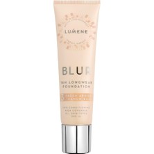 Storemax Lumene Blur 16H Longwear Foundation SPF15 16 Saat Kalıcı Fondöten SPF15 Fresh Apricot