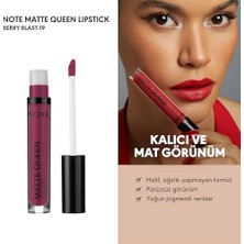 Storemax Note Matte Queen Lipstick 19 Berry Blast Kalıcı Likit Ruj, Mor
