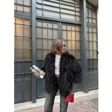 Cemo Deve Tüylü Teddy Kürk Büyük Boy Mont