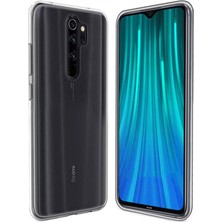 Ennar Xiaomi Redmi Note 8 Pro Kılıf Uyumlu Darbeye Dayanıklı 2.0 mm Ince Şeffaf Silikon Kapak