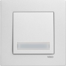 Storemax Novella Metalik Beyaz Işıklı Etiketli Zil 24V Çabuk Bağlantı Vakumlu Paket