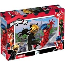Storemax Mucize: Uğur Böceği ile Kara Kedi Lisanslı 200 Parça 33X48CM Çocuk Puzzle Yapboz Serisi
