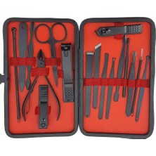 Storemax 17 Parça Manikür Pedikür Seti Kişisel Bakım Tırnak Makası Seti Pedikür El ve Ayak Bakım Kiti MNK01