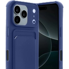 TeknoBaran Apple iPhone 17 Pro Max Kelvin Kartvizitli Silikon - Lacivert
