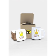 Storemax Power Yazılı Tipografik Tasarımlı Baskılı Kupa Bardak Seti, Eğlenceli Özel Hediye Mug 5