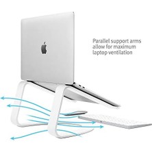 Storemax Twelve South Curve Laptopständer Für MacBook Und Notebooks | Ergonomischer, Belüfteter Notebook Stand Für Zuhause Oder Büro, Weiß (Sonderausgabe)