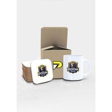 Storemax Satranç Tasarımlı Baskılı Kupa Bardak Seti, Eğlenceli Özel Hediye Mug