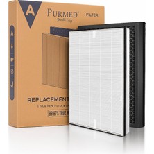 Storemax Tcl Breeva Pro 400 Uyumlu Hava Temizleyici Filtresi – H13 Hepa + Aktif Karbon Katmanlı Yedek Filtre