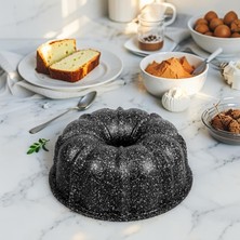 Storemax Thermo Döküm Gövdeli 24CM Granit Kaplama Klasik Kek Kalıbı, Dilimli Kalıp, Yanmaz Yapışmaz Granit Kaplama Döküm