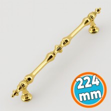 Nzb Mobilya Mutfak Dolabı Çekmece Dolap Kulpları Kapak Kulpu Kulbu Gold 224 mm Metal Kulp