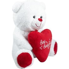 Storemax Seni Seviyorum Yazılı Kalp Yastıklı Ayıcık,kalpli Pelüş Ayıcık,yumuşacık ve Şirin Tasarım, Sevgili,doldurulabilir Oyuncak,sevgiliye Ayı,pelüş Oyuncak,sevgililer,hediye