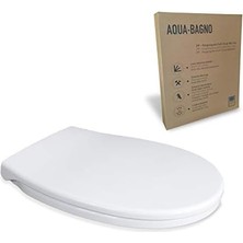 Storemax Aqua Bagno, Neo Klozet Kapağı, Beyaz, Yavaş Kapanan, Pp