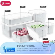 Storemax Life 6’lı Derin Dondurucu Saklama Kabı Seti – Hızlı Dondurma Için Uygun, Sızdırmaz Kapak ve -20°c’ye Dayanıklı (Beyaz)