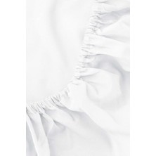 Storemax Beyaz Pamuklu Tek Kişilik Lastikli Çarşaf 100X200