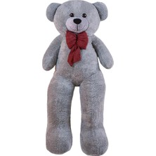 Storemax Özgüner Oyuncak Gri Papyonlu Dev Pelüş Ayıcık,sarılmalık Ayı,sevgiliye Hediye AYICIK(130CMGRI)