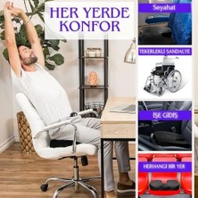 Storemax Ortopedik Visco Oturma Minderi – Coccyx Destekli Hemoroid ve Basur Yastığı | Elastik Oturma Simidi, Siyah, Standart Boy