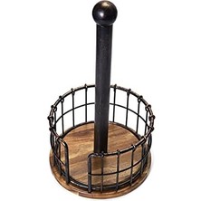 Storemax B01GCHP0Q8 Kağıt Havlu Tutucu, Alaşımlı Çelik, Siyah, Standart