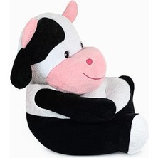Storemax Oyuncak Pelüş Oturma Koltuğu,çocuk Koltuğu,bebek Oturağı,puf,pelüş Puf,bebek Pufu (Inek)