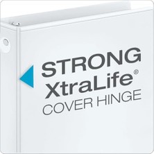 Storemax Ekonomi 3 Halkalı Bağlayıcılar, 5 Cm, Yuvarlak Halkalar, 475 Yaprak Tutar, Clearvue Sunum Görünümü, Yapışmaz, Beyaz, 12'li Karton (90641)